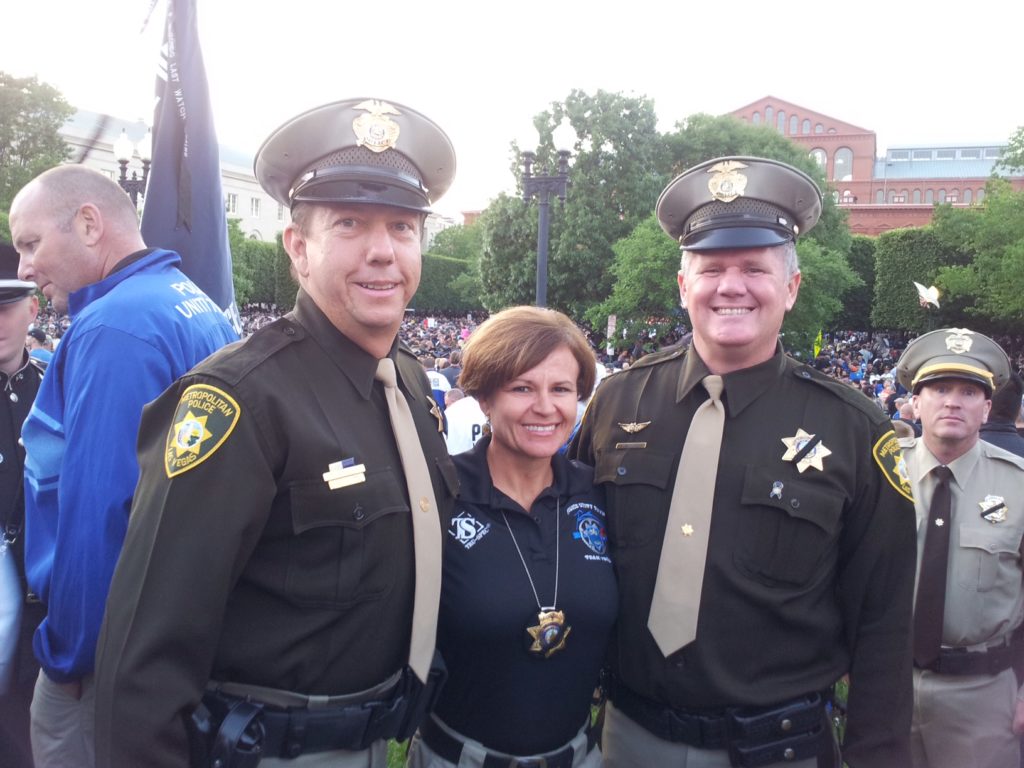 Officer David Wheatley, Sergeant Shellie Clark and Officer Bud Wilson from the Las Vegas Metro PD