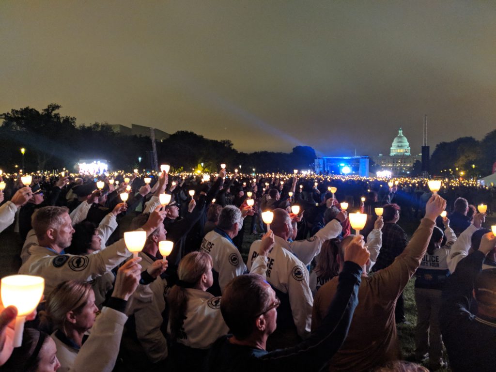 2018 police unity candlelight vigil